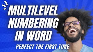 How To Create Multilevel Numbering In Word That Actually Works [upl. by Yelbmik211]