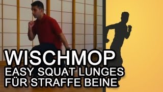 Po und Oberschenkel straffen mit Easy Squat Lunges  Wischmoptraining [upl. by Josie]