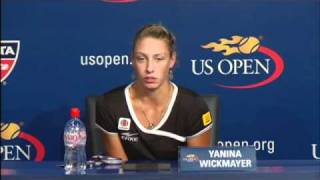 2010 US Open Press Conferences Yanina Wickmayer Fourth Round [upl. by Meghan307]