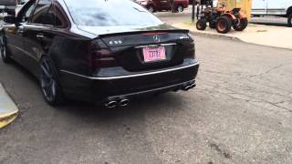 E55 AMG with C63 mufflers and resonator [upl. by Ahsiea117]