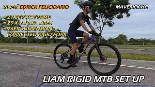 29x210 XC Tires sa 275 LIAM XC Frame  26 TOSEEK MTB Rigid Fork ni Edrick Felicidario [upl. by Naji]