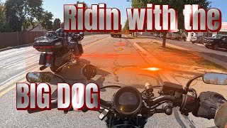 2023 Honda Rebel 500Motovlog 055Riding with the BIG DOG [upl. by Tabbatha164]