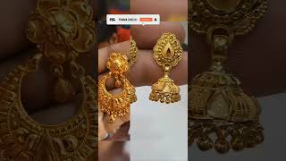 Beautiful Gold Earrings Designs goldjewellery shots reels vairal goldearrings [upl. by Sucramad132]