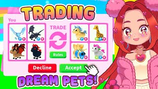 DREAM PET TRADING Trading People their DREAM PETS for 24 hours in Roblox Adopt Me [upl. by Osgood]