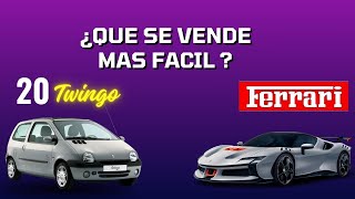 ✅¿Que es mas Fácil de Vender 20 Twingos o un Ferrari😃 [upl. by Eimmit308]