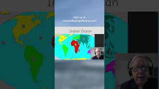 Name all the Continents and Oceans clickandlearn continents oceans geography worldgeography [upl. by Henigman995]