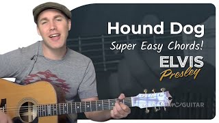 Hound Dog Easy Guitar Lesson  Elvis Presley [upl. by Desimone]