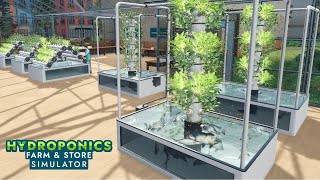 Growing First Fish With Vertical Hydroponics  Hydroponics Farm amp Store Simulator [upl. by Hanover621]