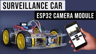 Surveillance Car using ESP32 Cam module  ESP32 Camera wifi car 🚓 [upl. by Salomi]