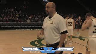 High School Boys Basketball  Beaver Dam Vs Menasha [upl. by Lanfri]