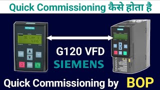 SIEMENS G120 Vfd Quick Commissioning [upl. by Tram656]