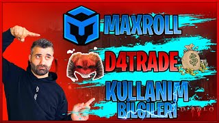 Maxroll ve D4 Trade Site Kullanımı Bilgileri  Diablo 4 Season 4 [upl. by Balas986]