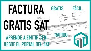 Como hacer una FACTURA electrónica 33 GRATIS SAT 2020 👈 [upl. by Ahsiemaj]