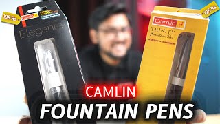 Camlin Elegante amp Camlin Trinity Review  Budget Fountain Pen for Students 🔥 [upl. by Jarrow339]