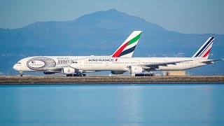 2HRs of Plane Spotting amp Aircraft Identification at San Francisco Airport SFOKSFO [upl. by Armalda]