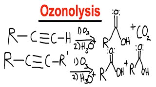 Ozonolysis  Oxidative Cleavage  Alkyne Reaction  Organic Chemsitry [upl. by Zoellick]