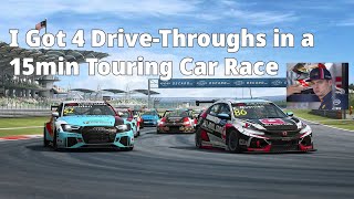 I got 4 Drive Throughs in a 15min Touring Car Race [upl. by Avie]