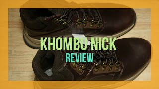 KHOMBU Nick Brown Memory Foam Walking Boots Review 4K [upl. by Annahsar]