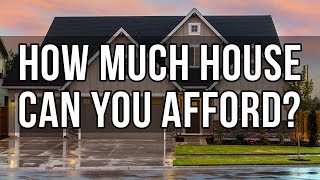 HOW MUCH HOUSE CAN I AFFORD  Home Affordability Spreadsheet [upl. by Donelle560]