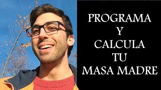 PROGRAMACION Y CALCULO DE TU MASA MADRE [upl. by Ellehcem998]