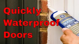 Waterproofing How To Weather Seal Door Threshold Water Leak [upl. by Yllen]