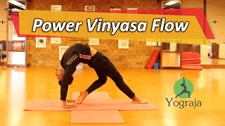 40 Minutes Advanced Power Vinyasa Yoga Flow  POWER YOGA  YOGRAJA [upl. by Yraeg]