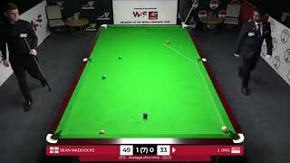 Sean Maddocks vs Jia Jun Ong WSF 2023  Cue Ball Path [upl. by Ahso660]