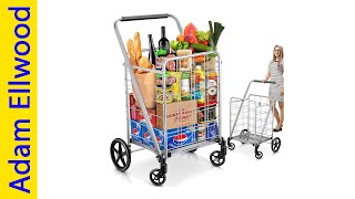 Best Folding Shopping Cart 2024  Top 5 [upl. by Azaleah]