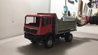 RC HYDRAULIC IDEA CREATIVE DUMPER LOADING TRUCK 114 SCALE FOR RC HEAVY CONSTRUCTION HANDMADE TRUCK [upl. by Llevel]