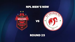 NPL Men’s NSW Round 25 Wollongong Wolves FC v St George FC [upl. by Holtz]