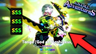 Showcasing Tango God Of Flashiness Unique All SSS In Anime Adventures Update 125 Roblox [upl. by Arrekahs943]