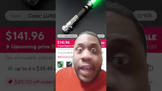 RESEARCH ALIEXPRESS LIGHTSABER REVIEW VIDEOS fypppp fyppppppppシ starwarslightsaber youtubeshorts [upl. by Esinrahs737]