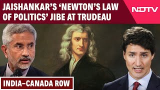 Jaishankar News ‘Newton’s Law Of Politics’ When EAM Jaishankar Schooled Justin Trudeau [upl. by Yatnuahs]