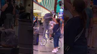 The freemont experience stay positive lasvegas visitlasvegas youtubeshorts [upl. by Felita]