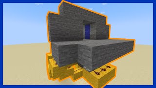 Flush DoubleSided 2x2 Piston Door  Redstone Tutorial [upl. by Yanrahc]