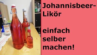 Johannisbeerlikör  Einfach selbstgemacht [upl. by Aryam]