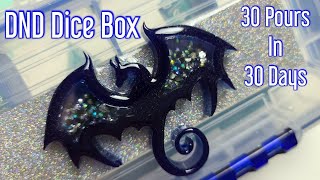 15 DND Dragon Shaker Dice Box Resin Craft 30 Pours in 30 Days [upl. by Fira]