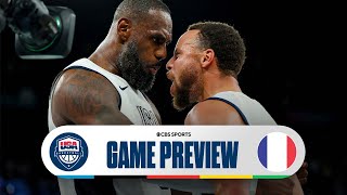 Olympic Mens Basketball GOLD MEDAL PREVIEW Team USA vs France I CBS Sports [upl. by Xuaegram]