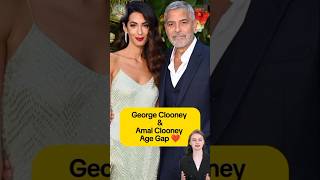 George Clooney amp Amal Clooney age gap celebrity celebrities celebrityscoop shortsviral movie [upl. by Auod534]