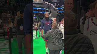 Harden with the fans in Boston ❤️  LA Clippers [upl. by Childers]