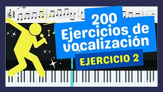 🎵 200 EJERCICIOS DE VOCALIZACIÓN  Ejercicio 2  Descargar PDF 🎤 [upl. by Fruin196]