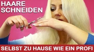 Haare selbst schneiden I selbst Stufen schneiden I DIY Tutorial zu hause wie ein Profi [upl. by Atiuqahs]