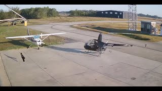 Crash of a Robinson R22 Beta on Sunday October 27 2024 at Pearland Regional Airport KLVJ Texas [upl. by Rifkin]