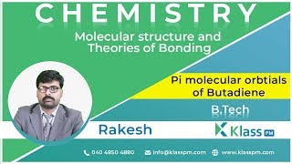 Pi molecular orbtials of Butadiene  Unit1  Engineering Chemistry  BTech Tutorials  KlassPM [upl. by Ayenet525]