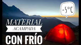 ESTO es lo que NECESITAS para ACAMPAR en INVIERNO Material recomendado y consejos [upl. by Avram]