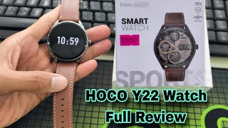 Hoco Y22 AMOLED Watch Full Review 2024  Tech With Babor [upl. by Cadmann]