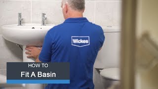 Wickes How To Fit a Basin amp Taps [upl. by Walliw896]