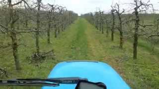 Landini Rex 70F TOP  Pilmet Milenium 2000 Pryskanie sadu 2014 [upl. by Boleyn]