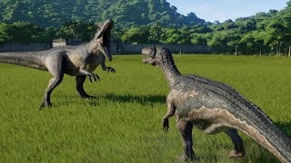 Allosaurus VS Baryonyx  Jurassic World Evolution [upl. by Nylrahc]