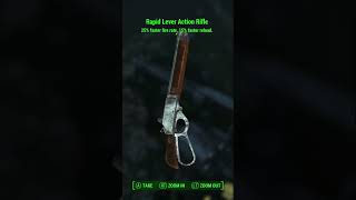 Rapid is the best Legendary effect to get on a lever action rifle feels fast and fun fallout4 [upl. by Araec]